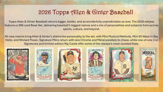 2026 Topps Allen & Ginter Baseball Hobby Box