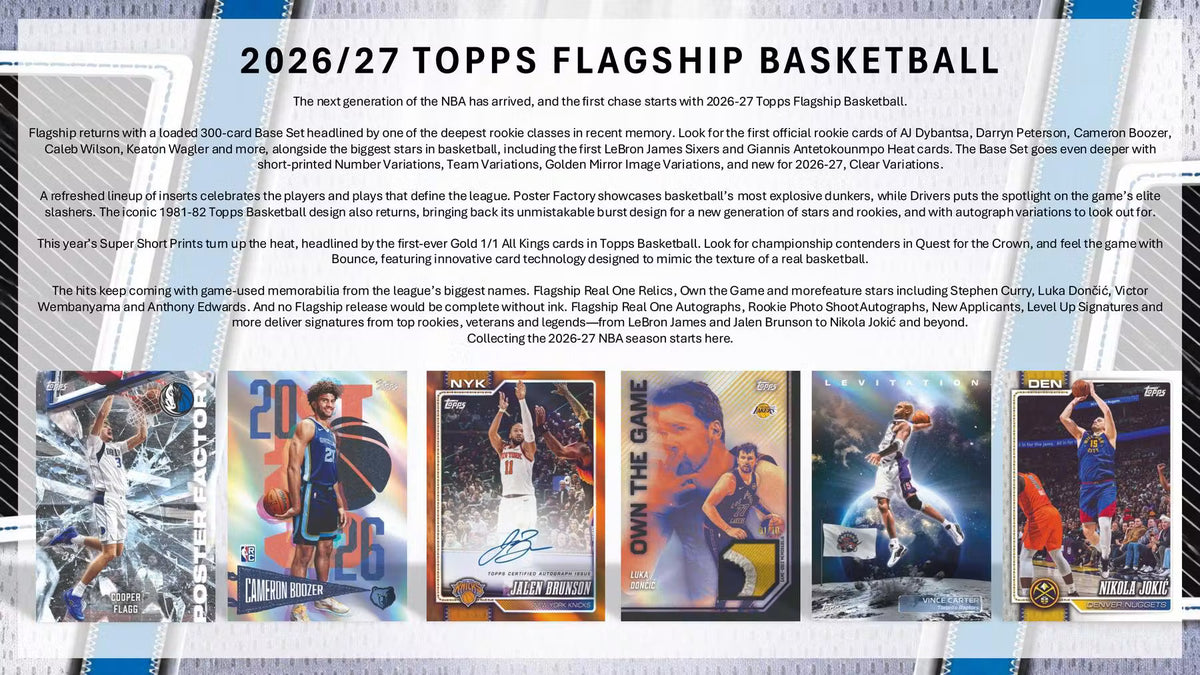 2026/27 Topps Flagship Basketball Hobby Box
