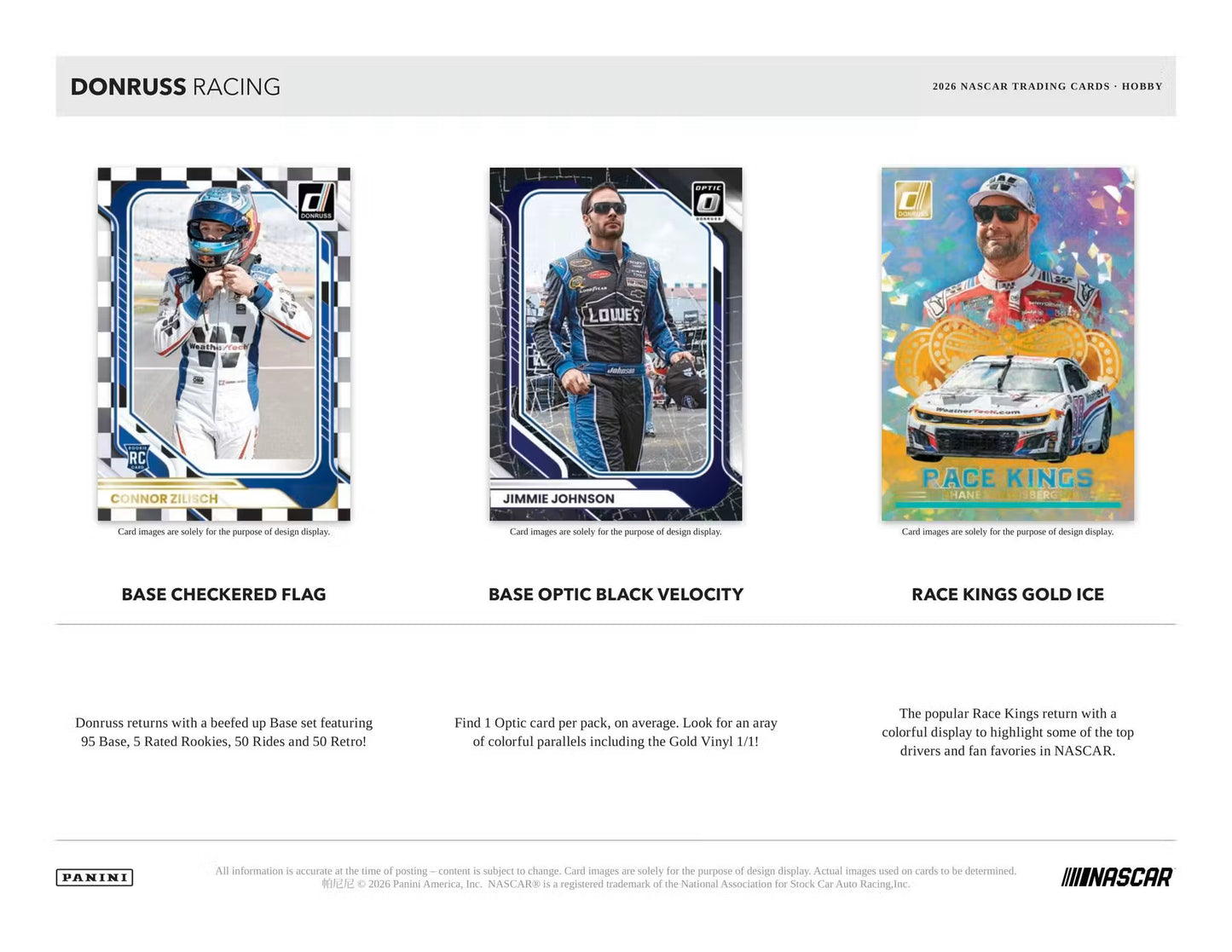 2026 Panini Donruss Racing Hobby Box