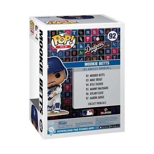 MLB Dodgers Mookie Betts Funko Pop! Vinyl Figure #92