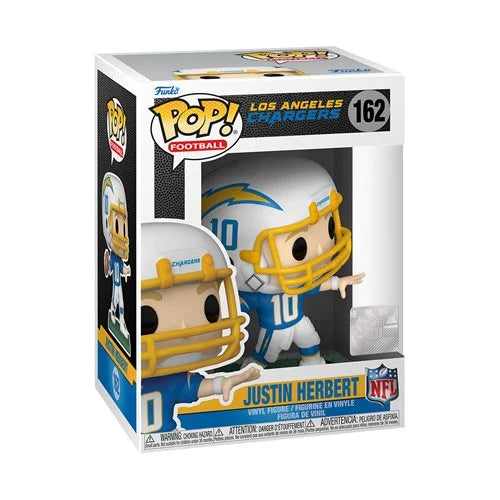 NFL Chargers Justin Herbert (Home Uniform) Funko Pop! Vinyl Figure #162