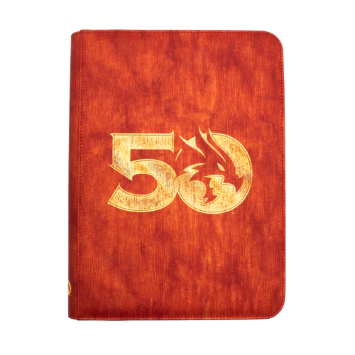 50th Anniversary Printed Leatherette Book Folio for Dungeons & Dragons