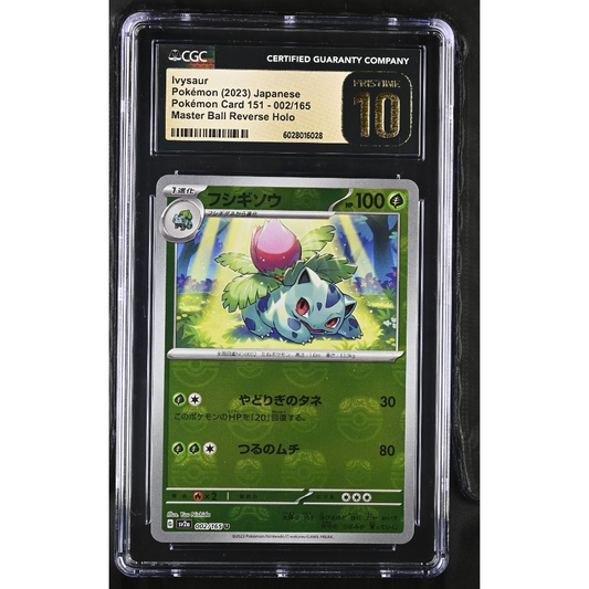Ivysaur Master Ball Reverse Holo Pokémon 151 002/165 CGC PRISTINE 10