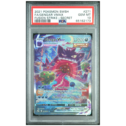 Gengar VMax #271 - PSA 10 - Fusion Strike