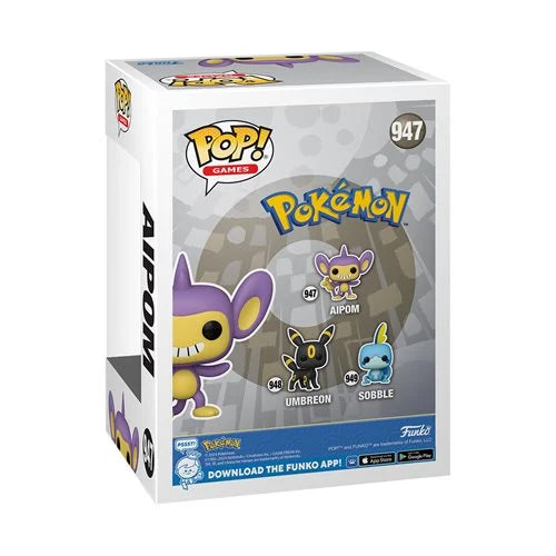 Pokemon Aipom Flocked Funko Pop! Vinyl Figure #947 - Specialty Series