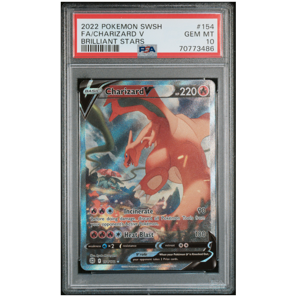 Charizard V #154 - PSA 10 - Brilliant Stars