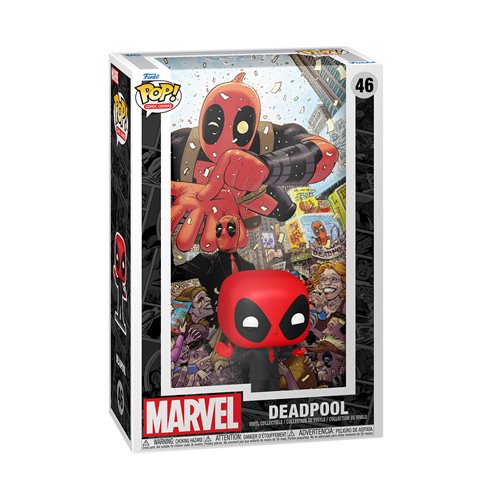 Deadpool (2015) #1 Deadpool in Black Suit Funko Pop! Comic Cover Figure #46 with Case