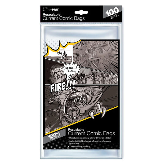 Ultra Pro Comic Bags Modern Size Resealable 100-Count