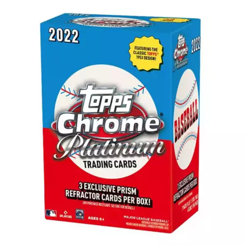 Topps 2022 Chrome Platinum Anniversary Baseball Trading Card Blaster Box