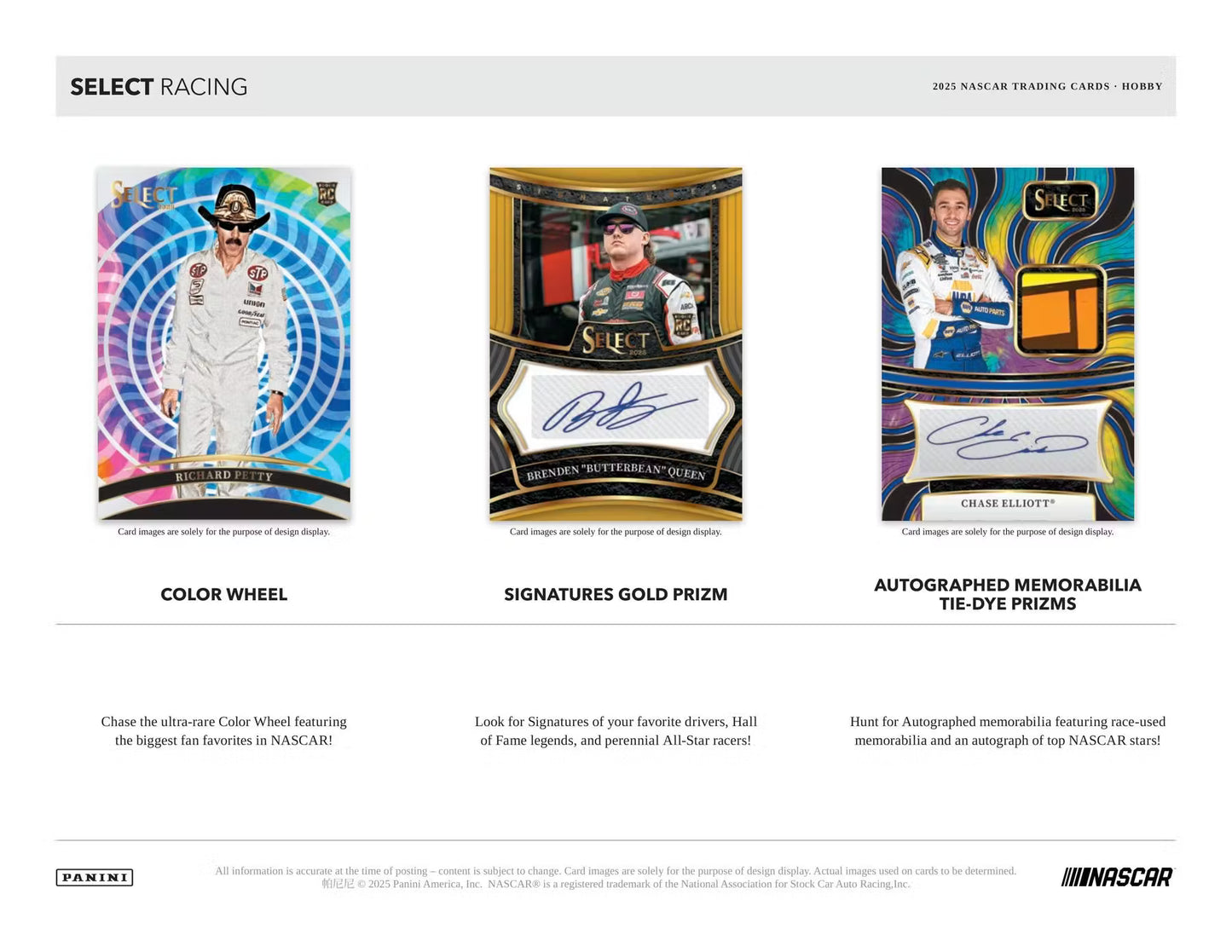 2025 Panini Select NASCAR Racing Hobby Box