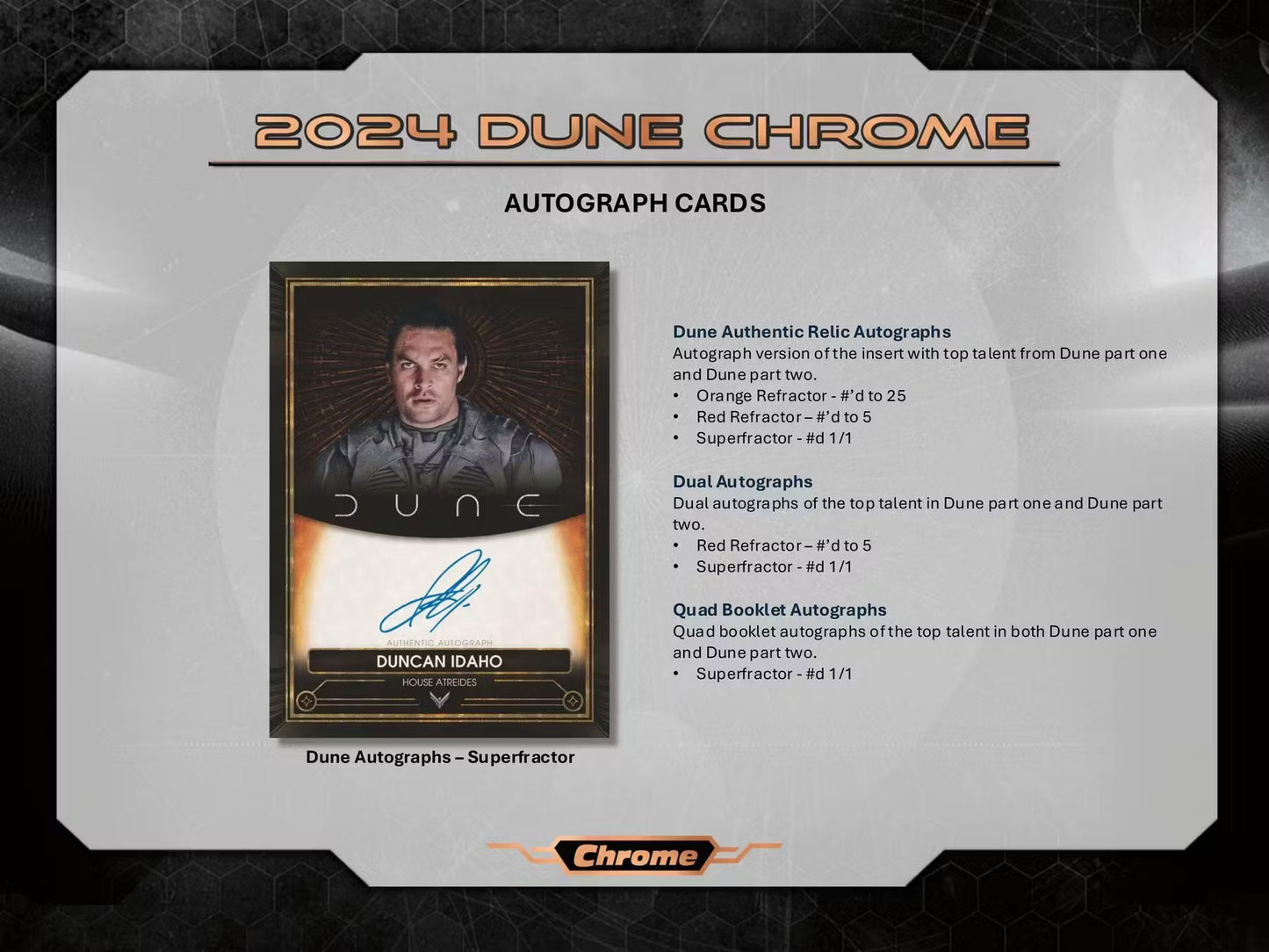 2024 Topps Dune Chrome Hobby Box