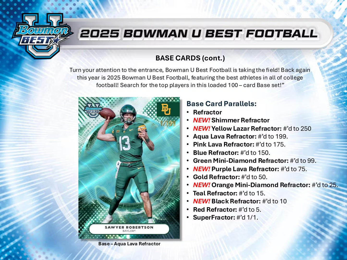 2025 Bowman University Best Football Hobby Box