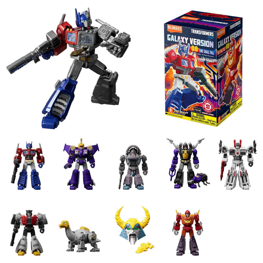 Blokees: Transformers: Galaxy Version 08: One Shall Fall Display