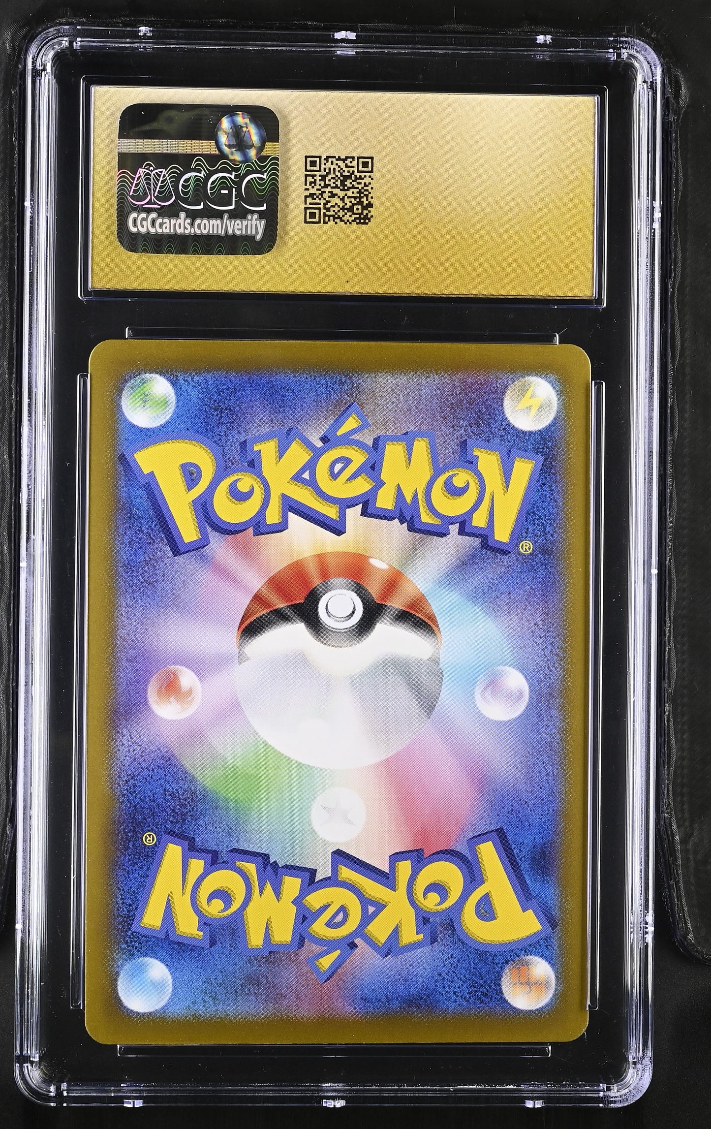 Leafeon Master Ball Holo Terastal Fest Ex 002/187 NM CGC PRISTINE 10 (Back)