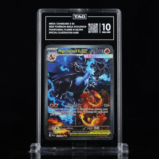 Mega Charizard X EX #125/094 SIR TAG Gem Mint 10
