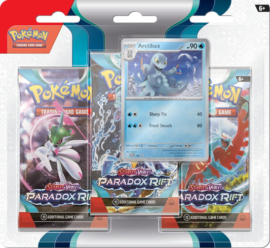 Pokémon TCG: Scarlet & Violet-Paradox Rift 3 Pack Blister