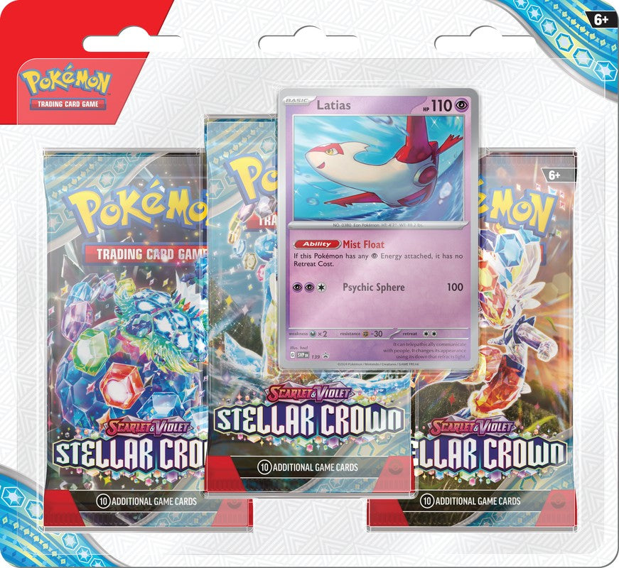 Pokemon TCG: Scarlet & Violet - Stellar Crown Three-Booster Blister