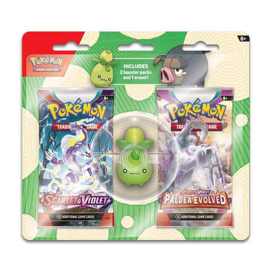 Pokémon TCG: 2 Booster Packs & Eraser