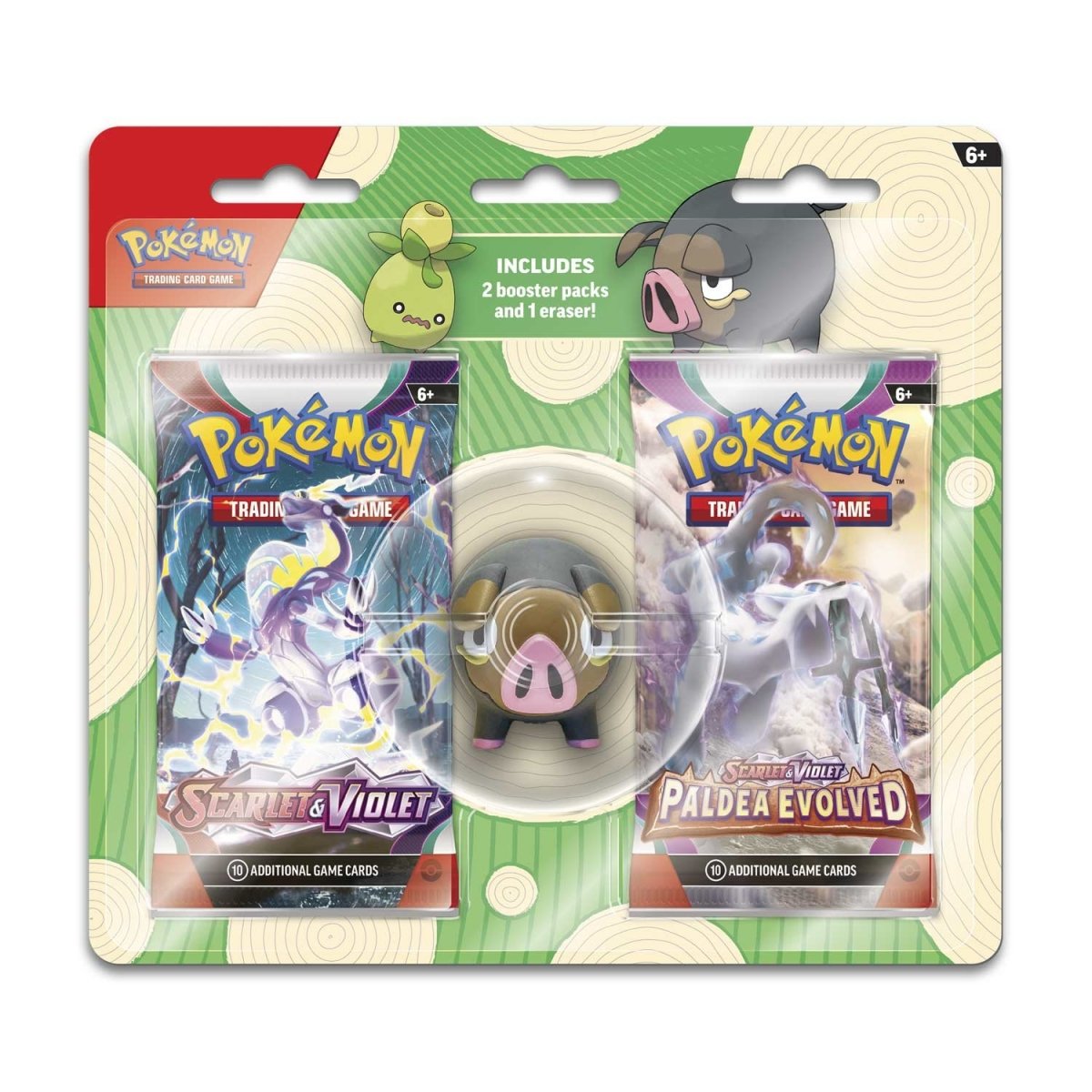 Pokémon TCG: 2 Booster Packs & Eraser