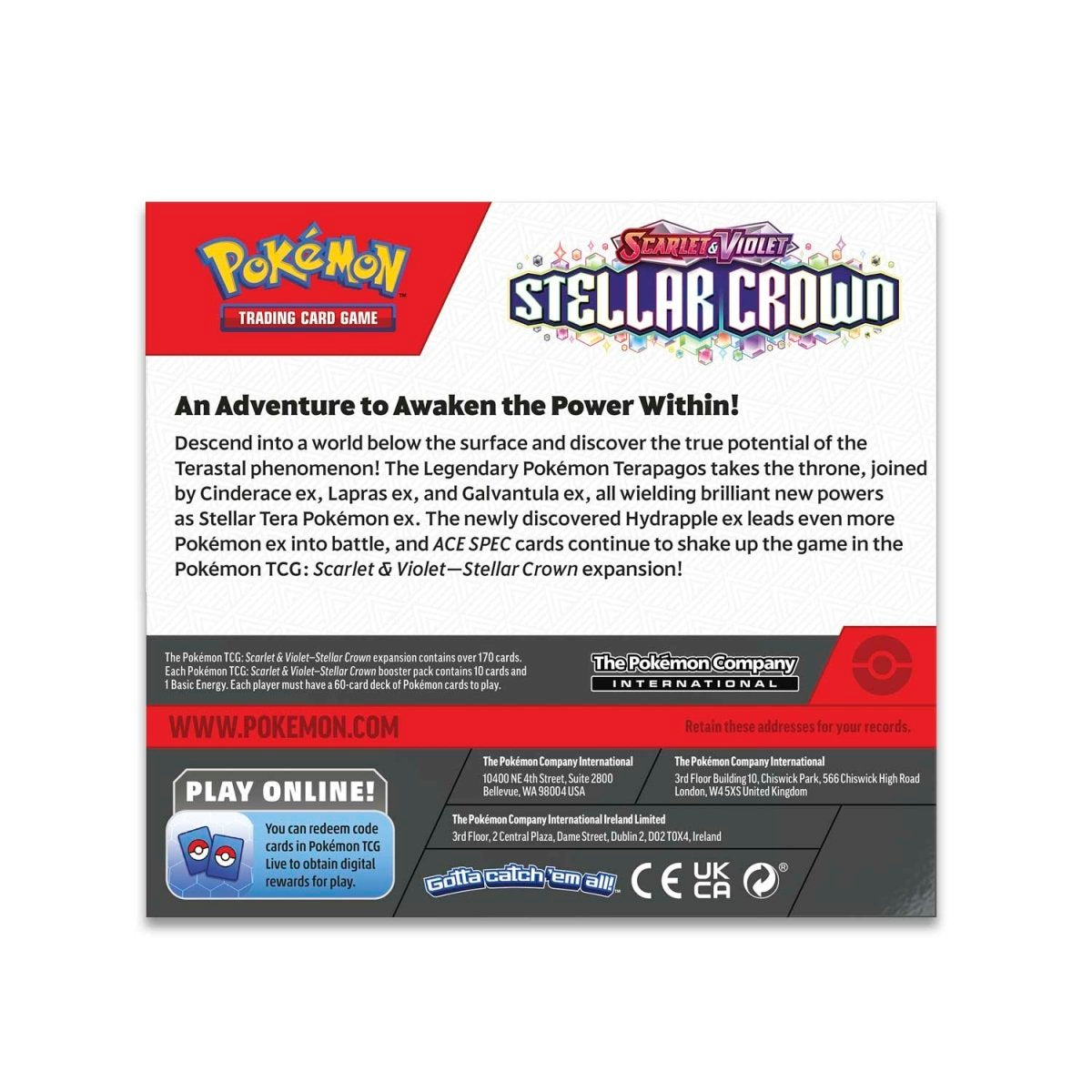 Pokémon TCG: Scarlet & Violet-Stellar Crown Booster Display Box