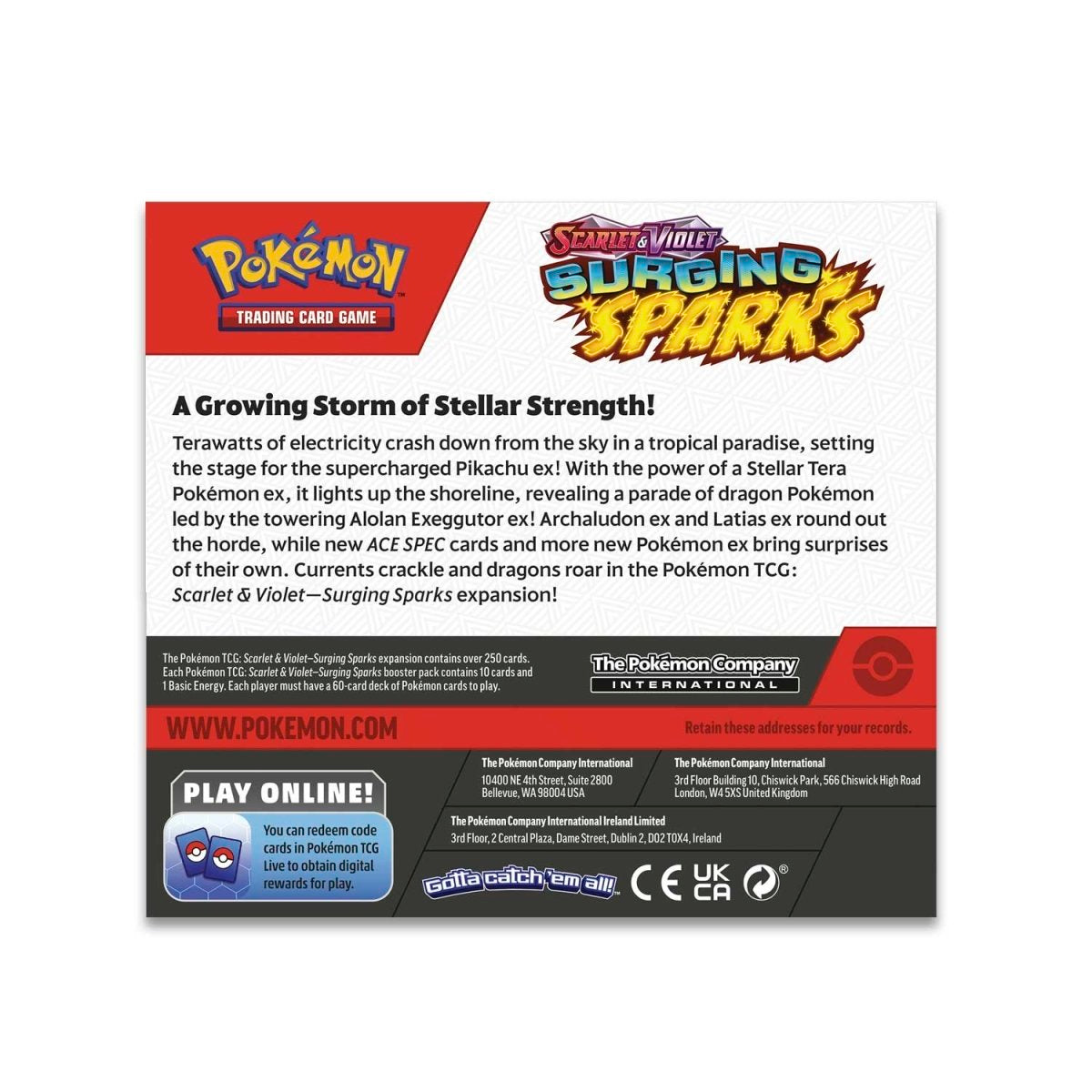 Pokémon TCG: Scarlet & Violet-Surging Sparks Booster Box **Pre-Order**