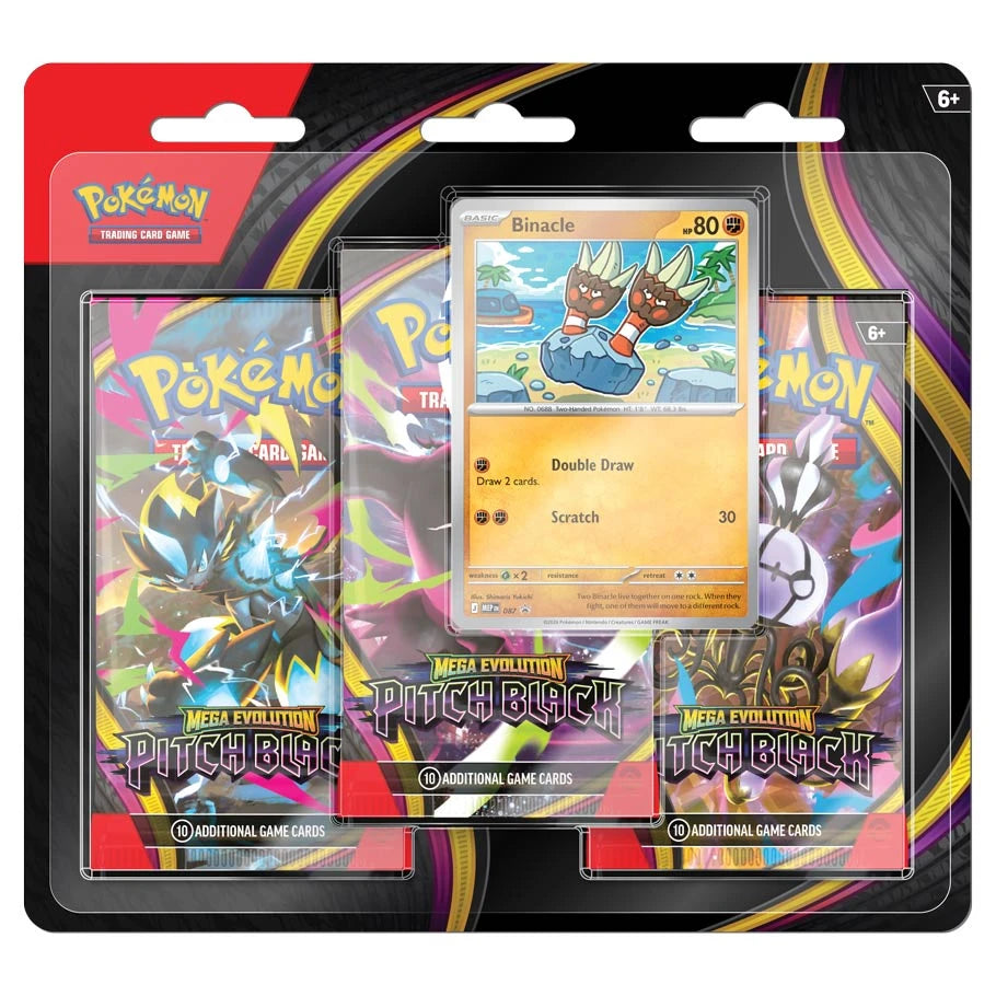 Pokémon TCG: Mega Evolution: Pitch Black 3-Booster Blister