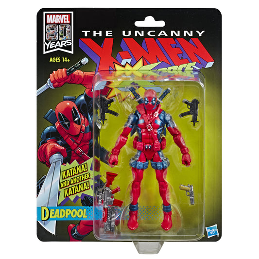 Marvel Legendary 80th Anniversary X-Force Deadpool 6in Deluxe Action Figure