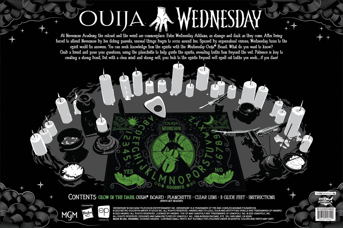 Wednesday Glow in the Dark Ouija Board