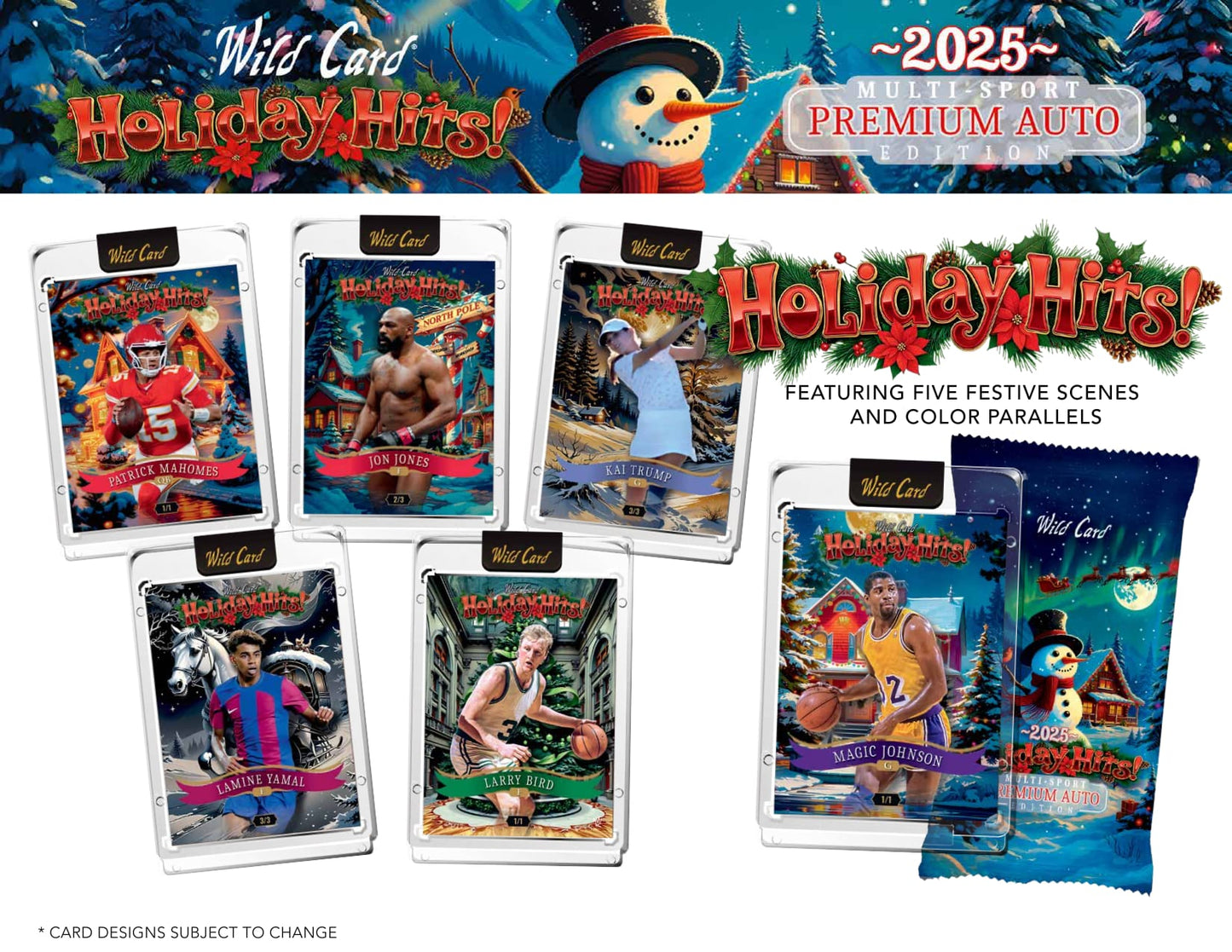 2025 Wild Card Holiday Hits Multi Sport PREMIUM Auto Edition