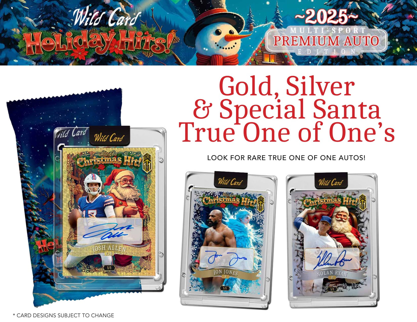 2025 Wild Card Holiday Hits Multi Sport PREMIUM Auto Edition