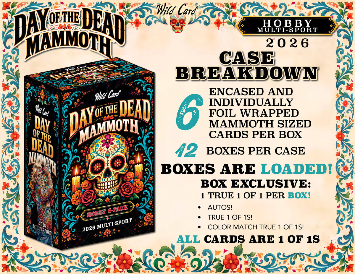 2026 Wild Card Day of the Dead Mammoth Multi-Sport & Entertainment Hobby Box