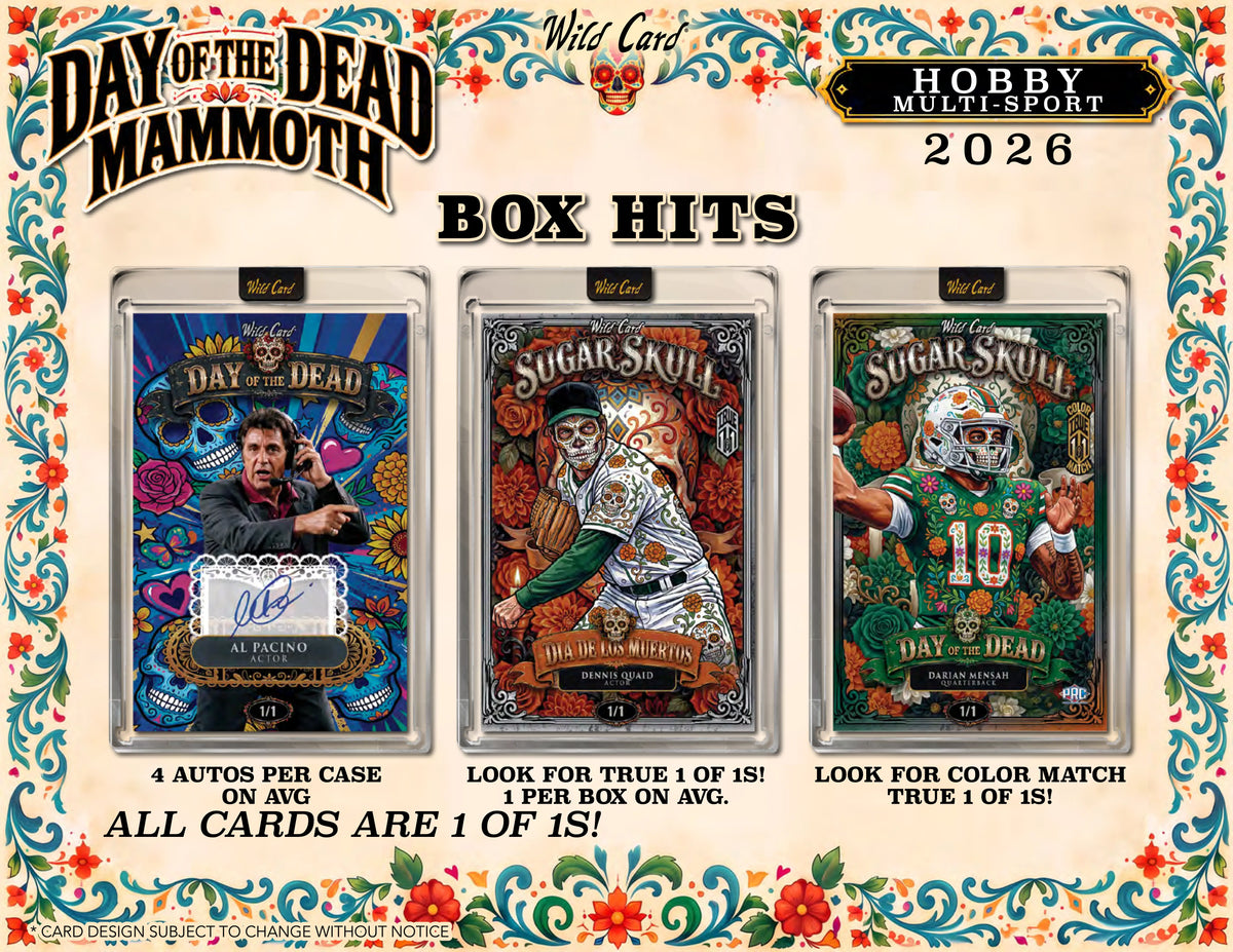 2026 Wild Card Day of the Dead Mammoth Multi-Sport & Entertainment Hobby Box