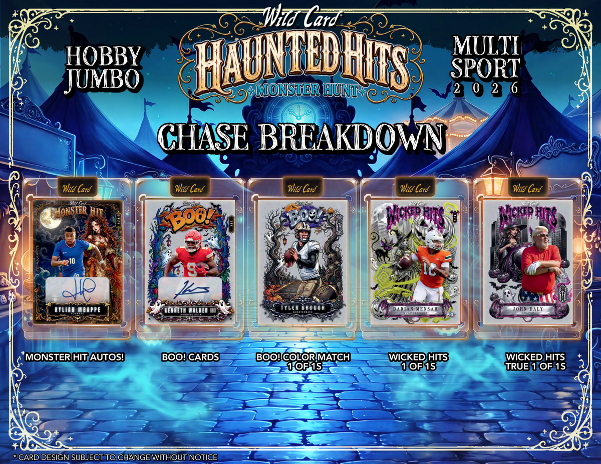 2026 Wild Card Haunted Hits Multi-Sport Jumbo Hobby Box