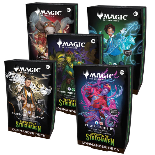 Magic: The Gathering - Secrets of Strixhaven -Sealed Set of 5- Commander Decks
