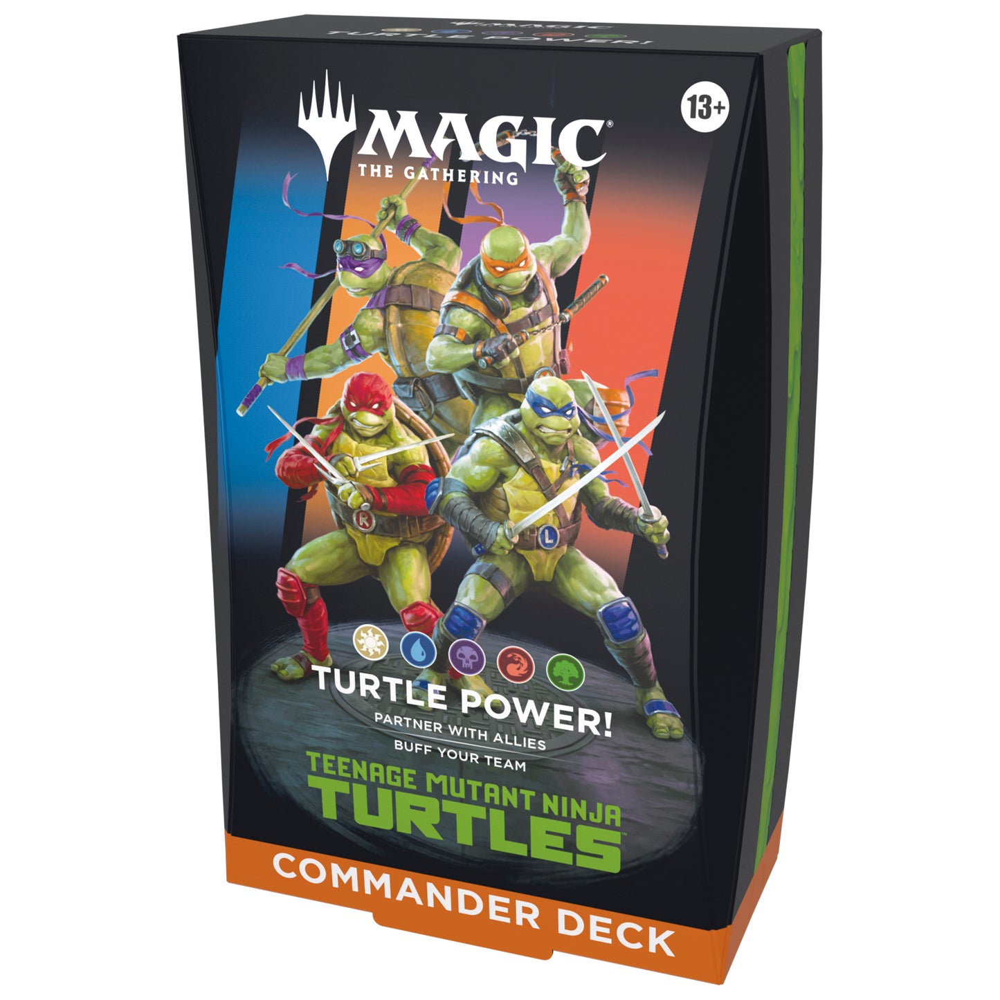 Magic: The Gathering Teenage Mutant Ninja Turtles Commander Deck - Turtle Power! Case