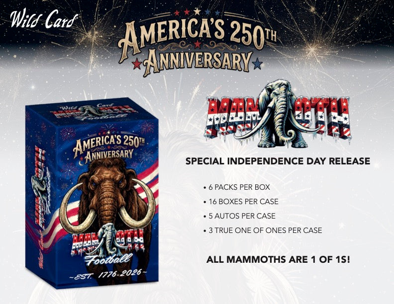 Wild Card Mammoth Football - America's 250th Anniversary Hobby Box