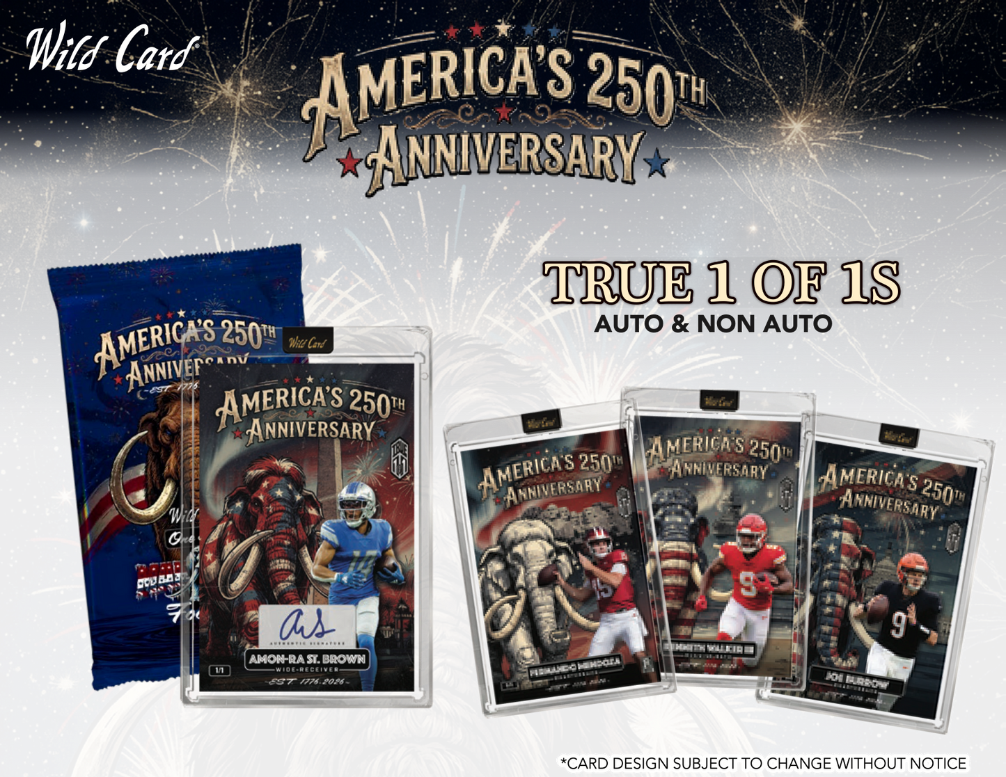 Wild Card Mammoth Football - America's 250th Anniversary Hobby Box