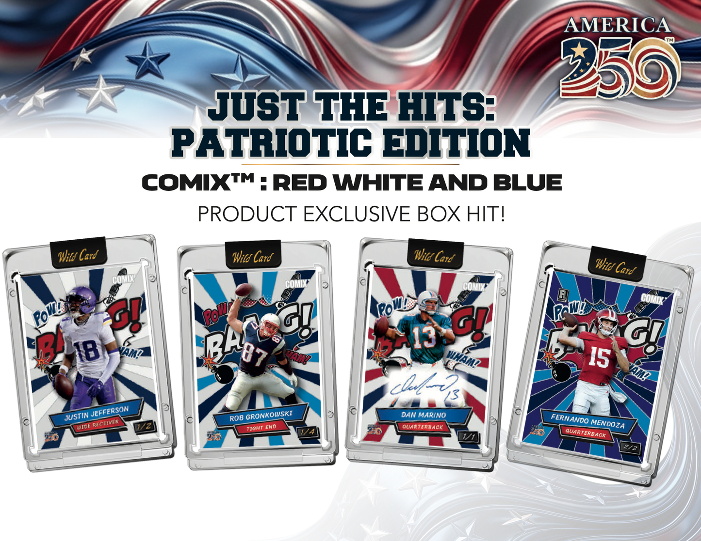 Wild Card Alumination Football – Just The Hits 2026: Patriotic Edition Hobby Box