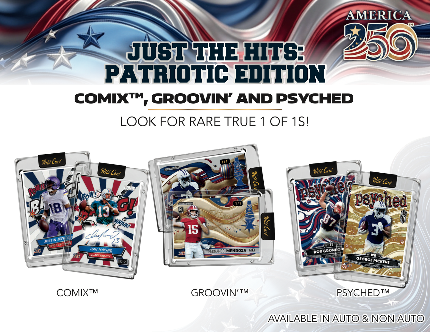 Wild Card Alumination Football – Just The Hits 2026: Patriotic Edition Hobby Box