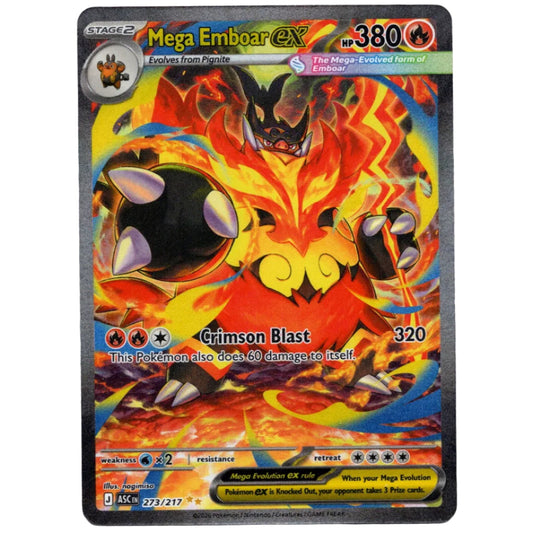Mega Emboar ex Special Illustration Rare ME: Ascended Heroes 273/217 NM