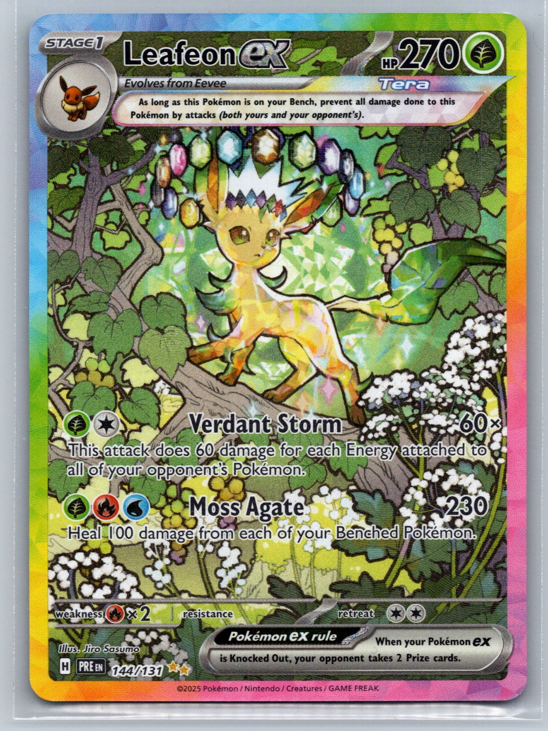 Leafeon ex - Special Illustration Rare SV: Prismatic Evolutions 144/131 NM