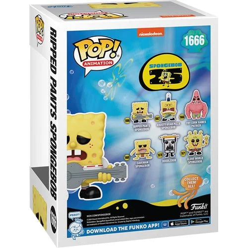 SpongeBob SquarePants 25th Anniversary Ripped Pants SpongeBob Funko Pop! Vinyl Figure #1666