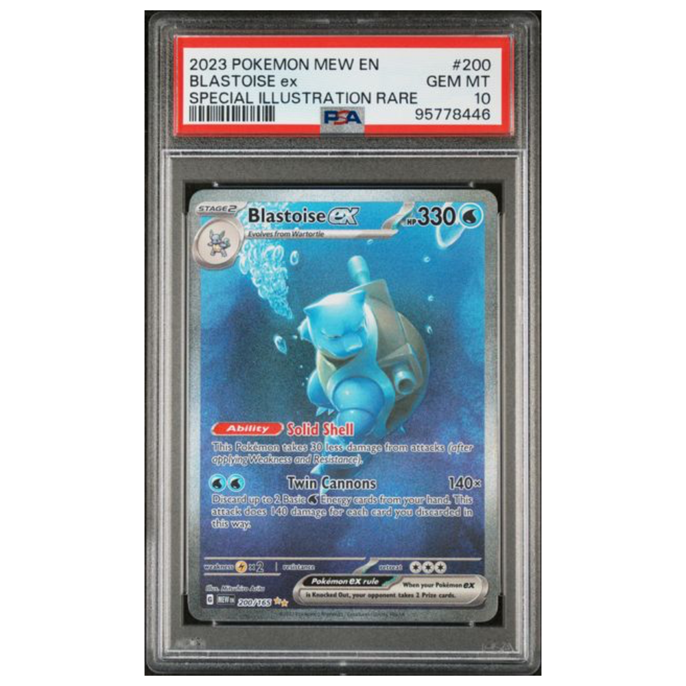 Blastoise ex #200 - PSA 10 - Pokemon 151