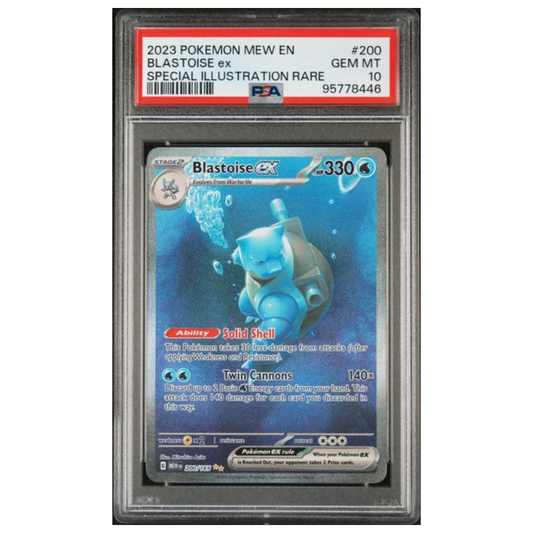 Blastoise ex #200 - PSA 10 - Pokemon 151