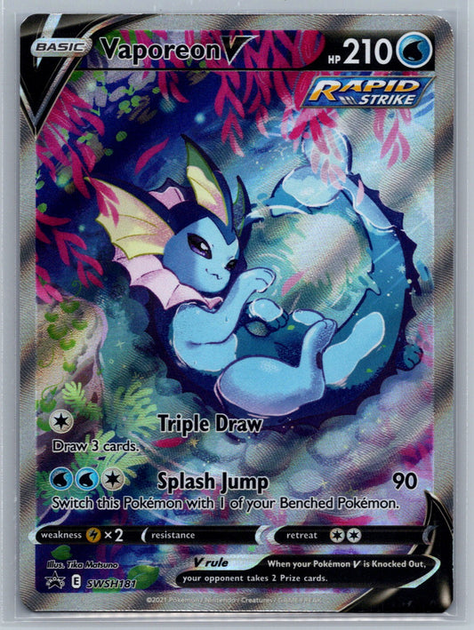 Vaporeon V Promo SWSH: Sword & Shield Promo Cards SWSH181 NM