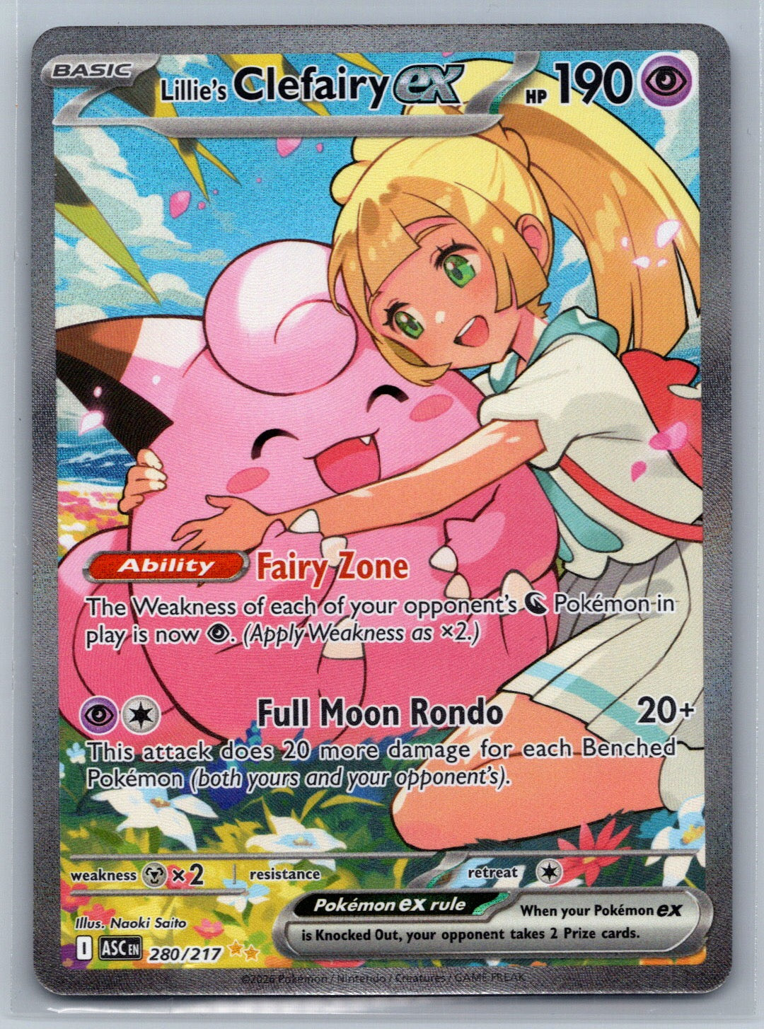 Lillie's Clefairy ex - Special Illustration Rare ME: Ascended Heroes 280/217 NM