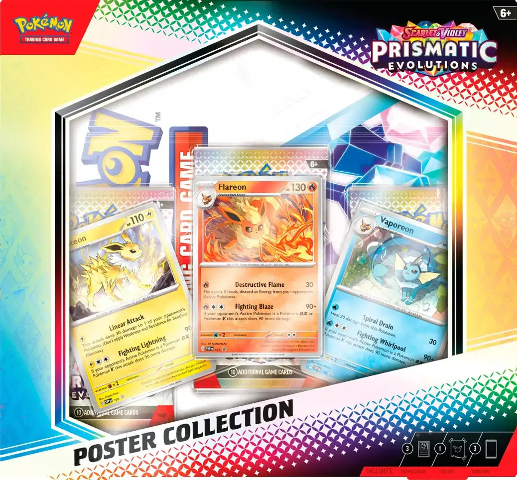 Pokémon TCG: Scarlet & Violet - Prismatic Evolutions Poster Collection