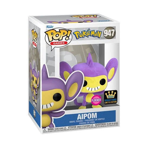 Pokemon Aipom Flocked Funko Pop! Vinyl Figure #947 - Specialty Series