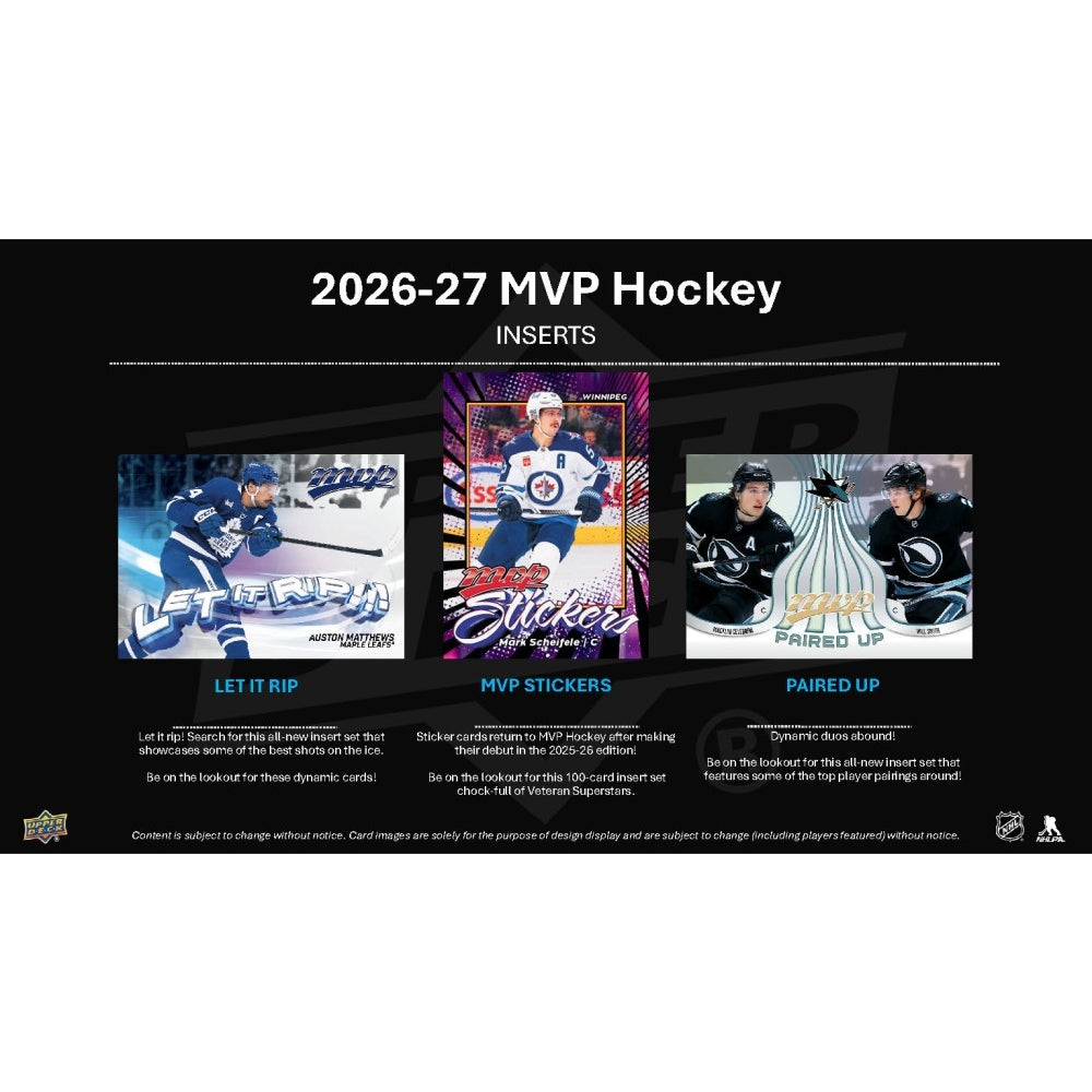 2026-27 Upper Deck MVP Hockey Blaster Box