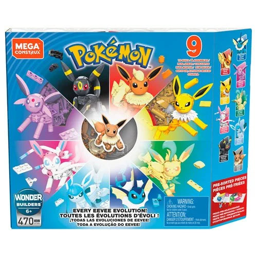 Mega Construx Pokemon Every Eevee Evolution Pack